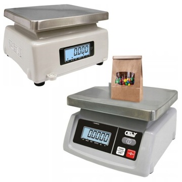 WAGA SKLEPOWA MAGAZYNOWA Z LEGALIZACJĄ DOKŁADNA 6kg 15kg 2g Dibal LCD