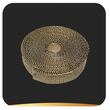 BAZALTOWA TAŚMA TERMICZNA TURBO BANDAŻ GRUBY 5m 4mm + OPASKI