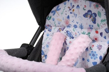 ВСТАВКА ДЛЯ КОЛЯСКИ MINKY, ДВУХСТОРОННЯЯ ХЛОПКА BABYMAM