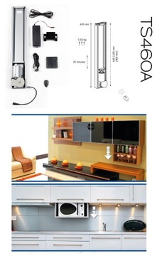 Podnośnik TV lift TS460 winda 64,5-110,5cm/50 kg