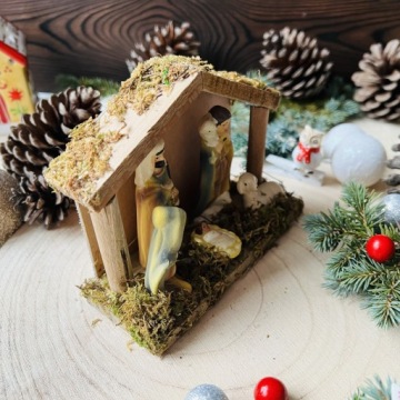 Рождественская конюшня, Вертеп, Святое семейство, Статуэтка, Елочные украшения