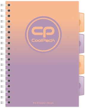 ZESZYT z PRZEGRODAMI B5 spirala NA SPIRALI w KRATKĘ Gradient COOLPACK