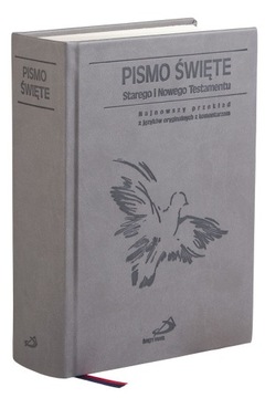 Pismo Święte Stary i Nowy Testament kolor szary + komentarz Edycja św.Pawła