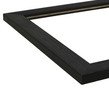 ДЕРЕВЯННАЯ РАМА ФОТОРАМКА ПОСТЕР КАРТИНЫ 40x50 50x40 см ЧЕРНАЯ