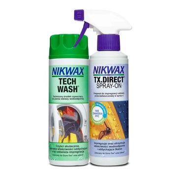 Zestaw Nikwax Tech Wash+TX Direct spray-on 2x300ml