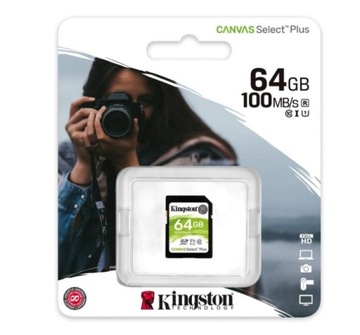 Karta SD Kingston SDS2/64GB odczyt 100 MB/s