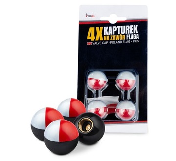 Крышка клапана Польский флаг 4 шт.