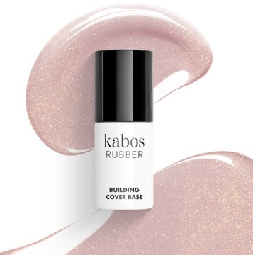 Baza Kauczukowa budująca Rubber Building Cover SHINY GOLD NUDE 8ml KABOS