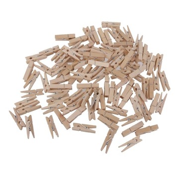 100x35mm Mini odzież z naturalnego drewna papier fotograficzny kołek do