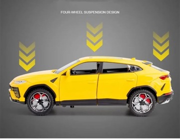 1/24 Lambo URUS Bison SUV, спортивные игрушки из сплава, модель автомобиля, литье под давлением, металл