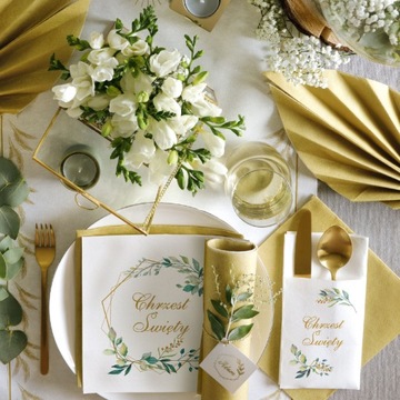 Крещенский набор, настольная дорожка, футляр для салфеток, карманы для столовых приборов