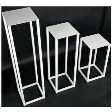 МЕТАЛЛИЧЕСКАЯ ПОДСТАВКА ДЛЯ ЦВЕТОВ 60см ПОДСТАВКА ДЛЯ ЦВЕТОВ И РАСТЕНИЙ СТОЙКАЯ СТАБИЛЬНАЯ ПРОЧНАЯ