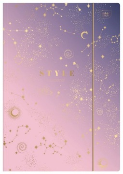 TECZKA RYSUNKOWA A4 Z GUMKĄ LUX METALLIC