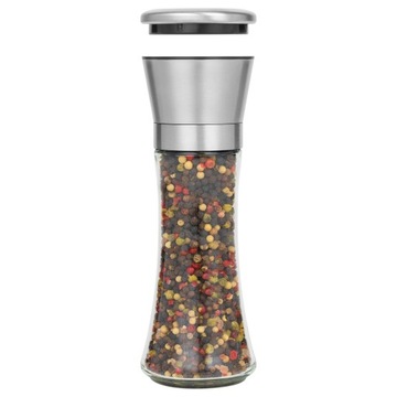 КЕРАМИЧЕСКАЯ ИЗМЕЛЬЧКА ДЛЯ ИЗМЕЛЬЧЕНИЯ СОЛЬ, ПЕРЦА, СПЕЦИЙ, 210мл, КОРПУС ИЗ ИНОКСА