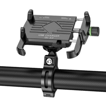 Держатель для телефона для мотоцикла – с зарядкой QC
