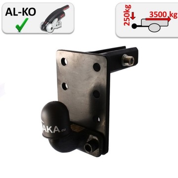 Adapter Haka Holowniczego USA 50x50 z Kulą Flanszową do Jeep Wrangler 18-