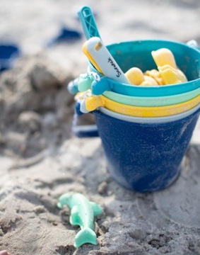 Набор игрушек для песка Scrunch, мятный силикон