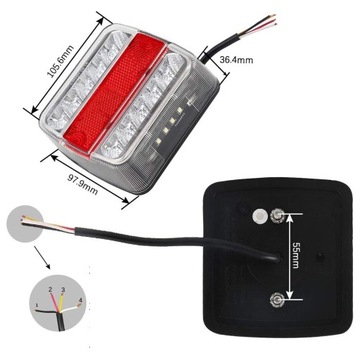 ЗАДНИЙ ФОНАРЬ универсальный для квадроцикла, мотоцикла