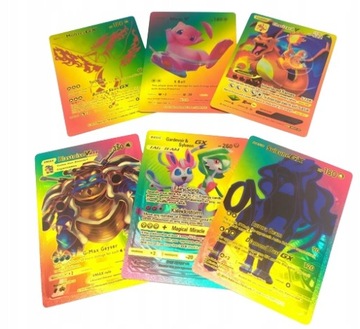 Карточки RAINBOW Pokemon 55 шт. КОЛЛЕКЦИОННЫЙ НАБОР