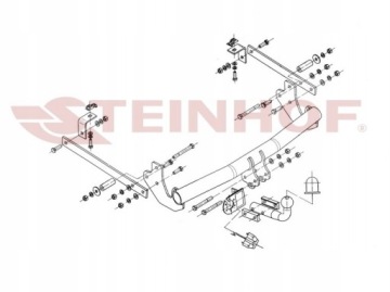 Прицепное устройство CITROEN JUMPY 2 II С МОДУЛЕМ 7 PIN/13
