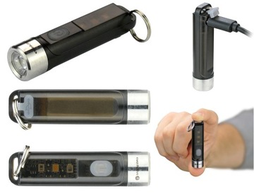 WIELOFUNKCYJNA MOCNA MINI LATARKA BRELOCZEK NA USB-C 350LM IPX4 LEDY