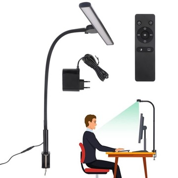LAMPA DO CZYTANIA LAMPA BIURKOWA LED LAMPA ZACISKOWA DO OCHRONY OCZU 18W
