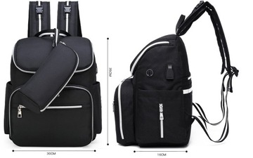 TORBA DO WÓZKA PLECAK ORGANIZER DLA MAMY TATY 3w1