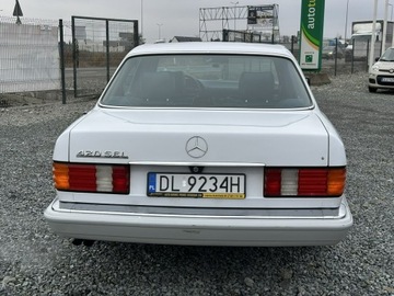 Mercedes Klasa S W126 Sedan 4.2 SE,SEL 224KM 1989 Mercedes S 420 4.2 1989r 224KM,111tys. km. zadbany, zdjęcie 7