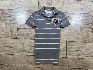 SUPERDRY Koszulka Męska POLO cotton w PASKI S