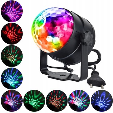DISCO BALL LED RGB ДИСТАНЦИОННЫЙ ДИСКО-ПРОЕКТОР