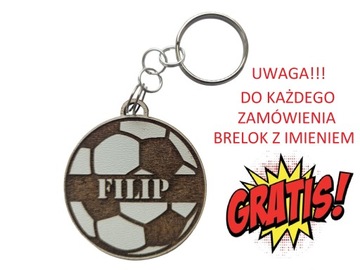 LAMPKA NOCNA LED Piłka Nożna Koszulka Piłkarska Imię klub + Brelok PREZENT