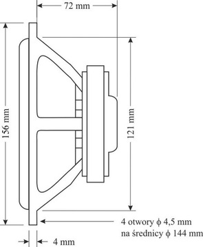 Низкочастотный динамик STX W.15.160.16.FCX и среднечастотный динамик