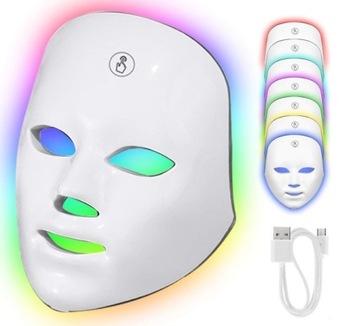 Светодиодная маска для фотонной терапии с Light 7 в 1 Professional