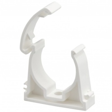 UCHWYT ZAMYKANY DO RUR PESZLA UZ-16 BIAŁY 100 szt