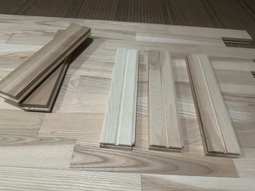 Parkiet Jesionowy Klepka Podłoga 22x70x300 Jesion Natur PRODUCENT