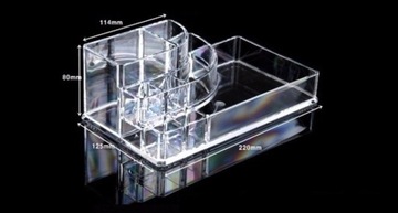 Контейнер-органайзер для косметики, большой, 8 акрил.