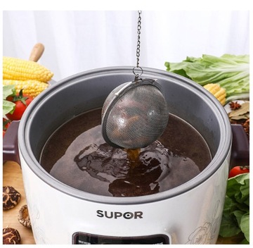 ZAPARZACZ DO HERBATY ŻIÓŁ STALOWY Z ŁAŃCUSZKIEM