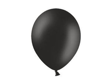 Balony na urodziny czarne zestaw 50szt 30 cm mocne