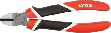 YATO SZCZYPCE TNĄCE BOCZNE, CRV, 160 MM, TRÓJKOLOROWE RĘKOJEŚCI