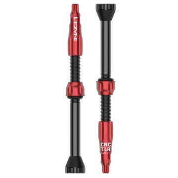 Zawory do obręczy Tubeless LEZYNE CZERWONE 60mm Aluminium CNC