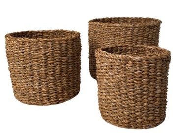 KOSZYK Z TRAWY MORSKIEJ KPL. 3 SZT OSŁONKA