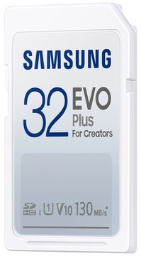 Карта памяти Samsung SDHC EVO Plus 2021 32 ГБ V10 U1 UHS-I (130 МБ/с)