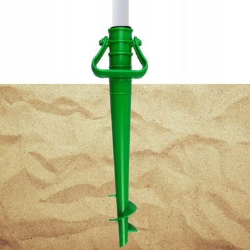 Зонт пляжный складной с фильтром UPF50+ Captain Mike 160см зеленый