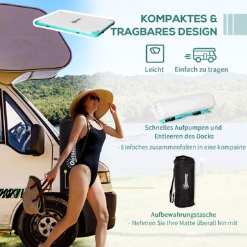 Надувной матрас, Остров для купания, грузоподъемность до 500 кг.