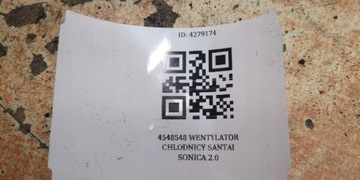 4548548 VENTILÁTOR CHLADIČŮ HYUNDAI LANTRA 95R
