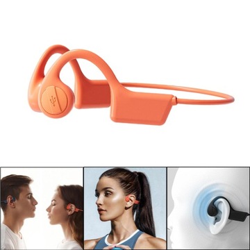 Bluetooth-наушники HD-вызовы Шум Оранжевый