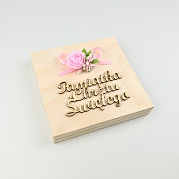 DREWNIANE PUDEŁKO, etiu pamiątka, pamiątki, szatka