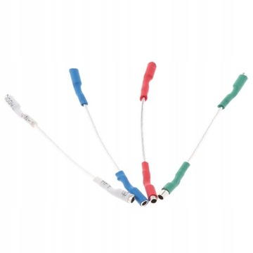 4 sztuki Headshell Leads Phono, 4 przewody z