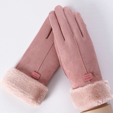 WOMEN FULL GIRLS GLOVES THERMAL GLOVES FOR CYCLING MOTORCYCLE SKIING PINK