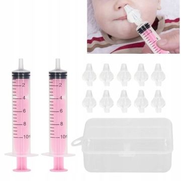 2X KATAREK ASPIRATOR DO NOSA ODKURZACZA 10ML